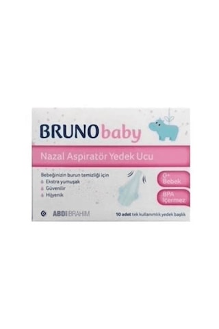 Bruno Baby Nazal Aspiratör Yedek Ucu 10'lu Bruno Baby Nazal Aspiratör Yedek Ucu 10'lu
