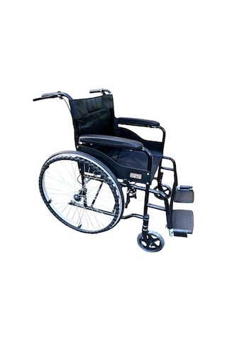 Frenli Tekerlekli Sandalye Hasta Transfer Sandalyesi 1.sınıf Siyah Renk