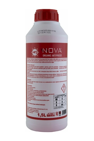 Nova -40 Derece Kırmızı G12 Antifriz 1.5Litre X12