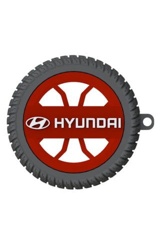 Hyundai Uyumlu Özel Tasarım Anahtarlık - Premium Hafif Ve Dayanıklı Kırmızı