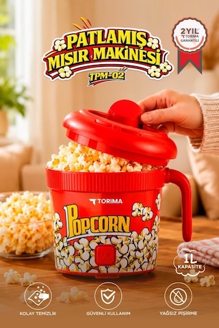 Torima TPM02 310 W Mısır Patlatma Makinesi Ev Tipi Popcorn Makinesi
