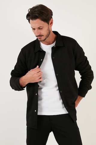 Buratti Fitilli Çıtçıtlı Relaxed Fit Erkek Gömlek 5905510 Siyah
