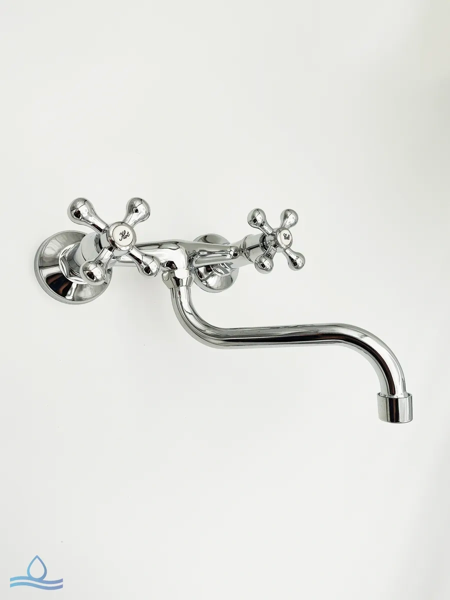 Santehvill' Duvara Monte Döner Lüleli Mutfak Bataryası 305869718 Krom