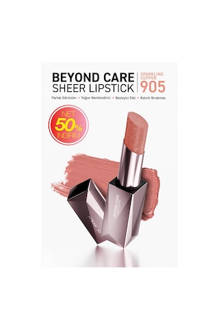 Alix Avien Beyond Care Sheer Yoğun Nemlendirici ve Besleyici Etki Parlak Ruj 905 Sparkling Copper