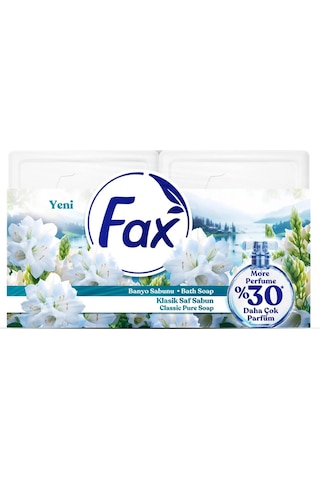 Fax Kalıp Banyo Sabunu 600 Gr Klasik Ve Zeytinyağlı 4 Lü Karma Paket