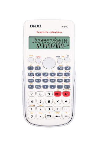 Daxi X-800 240 Fonksiyon Bilimsel Hesap Makinesi Beyaz