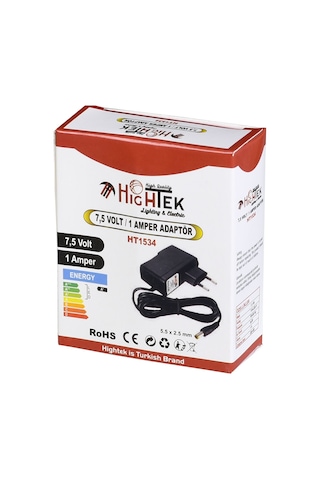 Hıghtek 7,5v 1a Smps Piriz Tipi Adaptör Ht-1534