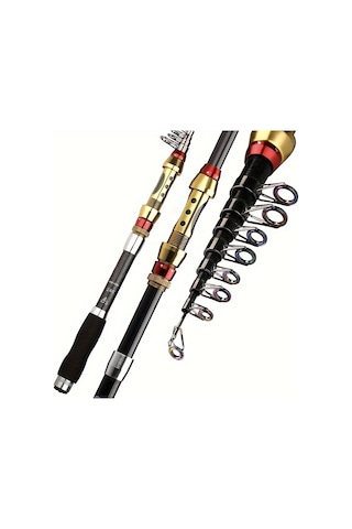 1 Adet Premium %99 Karbon Fiber Teleskopik Olta 3,6m