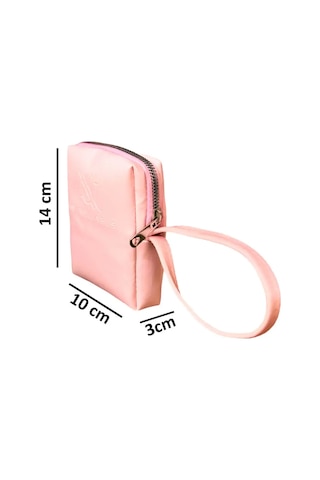 Çanta İçi Hijyenik Ped Tampon Saklama Taşıma Çantası - 222 Açık Pembe