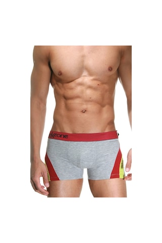 Darkzone Gri Parçalı Desenli Erkek Boxer - Dzn4103