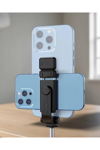 Selfie Çubuğu Tripod Bluetooth Kumandalı Kablosuz Led Işıklı