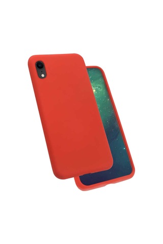Apple Uyumlu iPhone Xr 6.1 Kılıf Zore Silk Silikon Lila