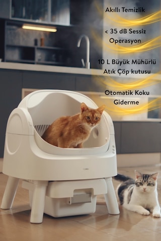 Petpivot Autoscooper 11 Açık Üst Akıllı Otomatik Kedi Tuvaleti