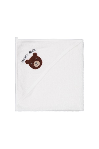 Civil Baby Ayıcık Nakışlı Havlu - Ekru 31429C39025W1