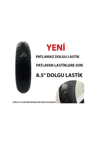 Xiaomi Sway 8.5 İnç Elektrikli Scooter Dolgu Dış Lastik 8-1/2