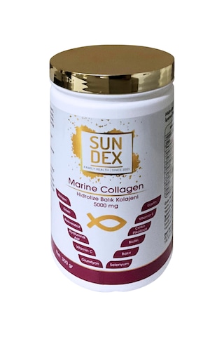 Sundex Marine Collagen Hidrolize Balık Kolajeni 2 x 300 G