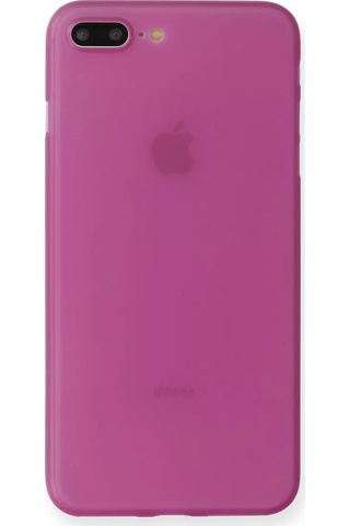 Newface Apple iPhone Uyumlu 7 Plus Kılıf Pp Ultra İnce Kapak - Pembe Belirtilmemiş