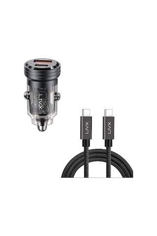 Pd Qc Mini Araç Şarj Cihazı Ve 2 Metre Hızlı Şarj Ve Kablosu L35 - Tct-02