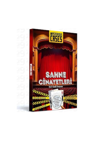 Mysterious Cases Sahne Cinayetleri, Seri Katil Dosyası, Dedektif Temalı Kutu Oyunu, 16+ Yaş