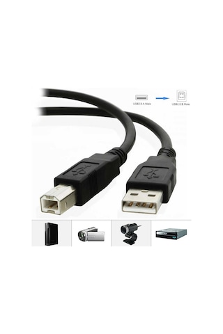 5 Metre Usb Yazıcı Printer Data Kablo Veri Bağlantı Ara Kablosu