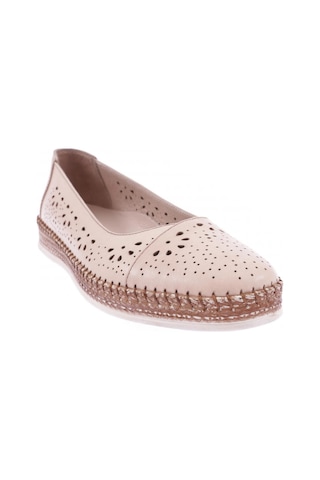 Dgn P24-22y Kadın Soft Anatomıc Footwear Deri Babet P24-1512-R0152 Bej