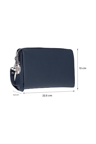 Bloominbag Forte Wrist Midnight Navy Unisex Kilitli Clutch Çanta Lacivert