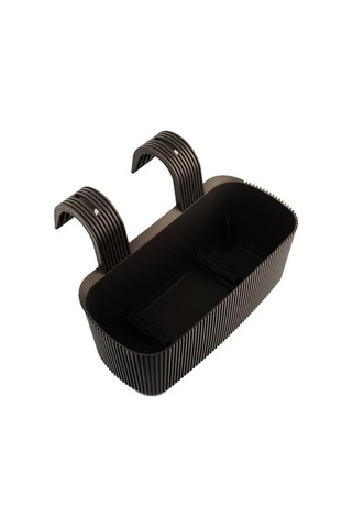 Omnipazar Krs-249 Dekoratif Plastik Pera Askılı Balkon Saksı 3.2 Litre Siyah