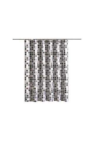 Neevoyu Banyo Için Su Geçirmez Mermer Desenli Kalın Polyester Perde 150x200 Cm 1 Adet 10 Lüklen Gri