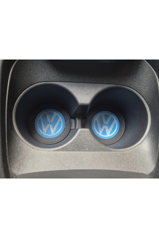 Volkswagen Araç Bardaklık Altlığı , Vw Şişe Ve Bardak Altlığı, Volkswagen Logolu Oto Bardaklık Altlı
