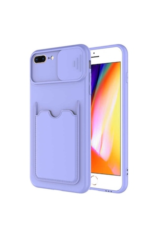 Apple Uyumlu iPhone 7 Plus Kılıf Zore Kartix Kapak Lila