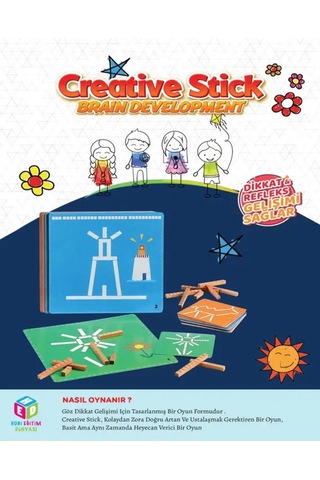 Benimer Creatıve Sticke - Dikkat Oyunu - Zeka Oyunu - Çocuk Oyunu