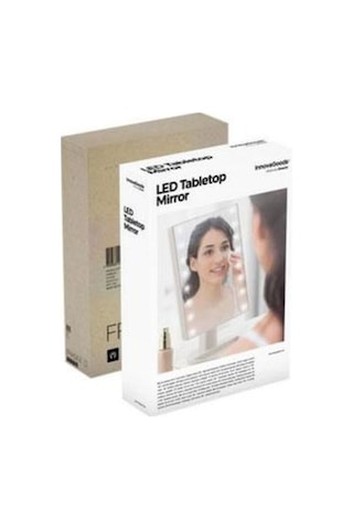 Led'li Ayarlanabilir Makyaj Aynası Beyaz Beyaz Diğer