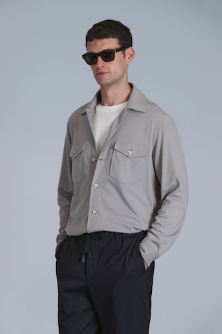 Lufian Cameron Erkek Basic Gömlek Slim Fit Bej Bej 112010655100550 Bej