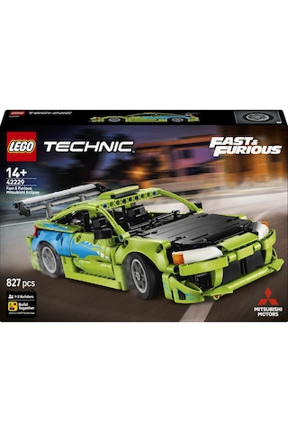 LEGO® Technic Fast and Furious Mitsubishi Eclipse Araba 42229 - 14 Yaş ve Üzeri için NOS Tüpü İçeren Oyuncak Yapım Seti (827 Parça)