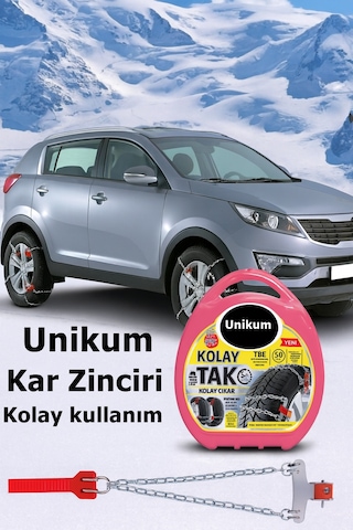Volvo S60 Uyumlu Kolay Tak Çıkar Kar Zinciri Pratik Yer Kaplamaz Standart
