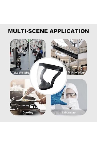 Şeffaf Tam Yüz Kalkanı Yeniden Kullanılabilir Toz Geçirmez Buğu Önleyici Maske Mutfak Koruma Sıçrama Önleyici Maske