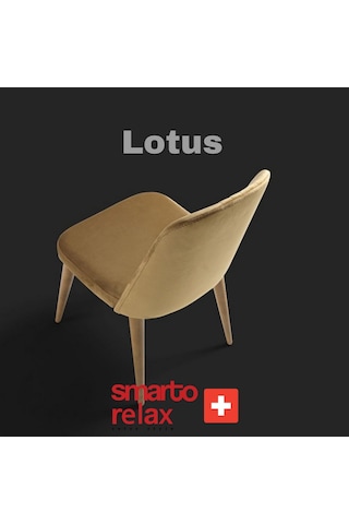 Smarto Relax Lotus 2'li Yemek Masası Sandalye Seti - Ahşap Ayaklı, Açık Kahverengi Kumaş Sari Ve Kahverengi