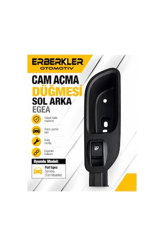 Cam Açma Düğmesi Sol Arka Egea - Erb2217 Cam Açma Düğmesi Sol Arka Egea - Erb2217