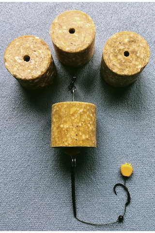 Küspe'li 4 Adet Küspe Sazan Rig Takımı Sarı Esp Mısır'lı