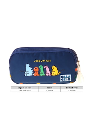 Calacilo Erkek Çocuk İlkokul Kalem Çantası - Joguman Baskılı Lacivert Renk Joguman - C4076