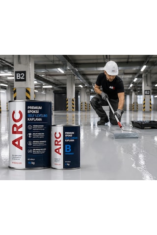 Epoksi Self Leveling Zemin Teras Balkon Otopark Boya Ve Kaplama 4 Kg Kıt