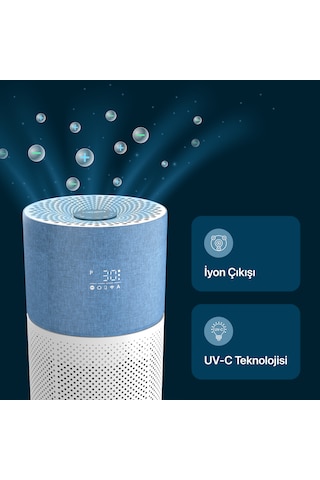 Xenon Smart Air Purifier Akıllı Hava Temizleme Cihazı Mavi X7420_M2