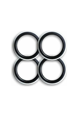 Oto Lastik Yanağı 16 Jant Siyah Beyaz 4 Adet Atlas