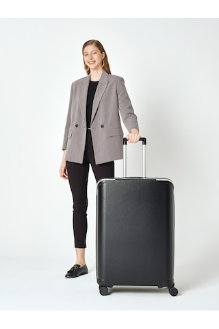 Pierre Cardin Unisex Orta Boy Valiz 04pc7090-02-s Siyah