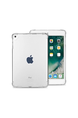 Forzacase Apple Uyumlu iPad Mini 1-2-4 7.9 İnch İle Anti Shock Silikon Kılıf Şeffaf - Fc014 Silikon
