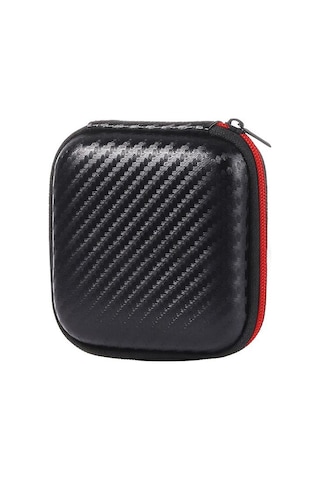 Fonken Kulaklık Tel Düzenleyici Kutusu Mini Saklama Kutusu Eva Taşınabilir Saklama Çantası Kutusu Kulaklık Hafıza Kartı Kablosu Gadget