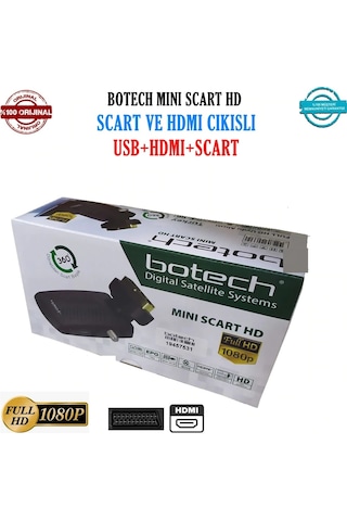 Botech Mini Scart Full Hd Usb Uydu Scart Girişi Hdmi Girişi