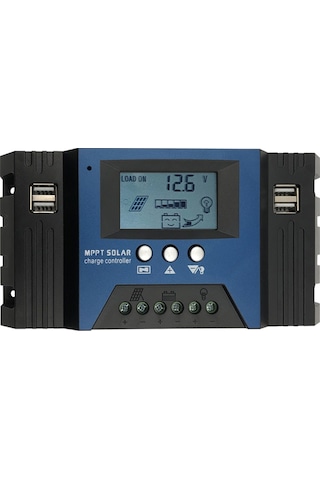 Gajeena Yüksek Verimli 100a Mppt Solar Şarj Kontrol Cihazı - 12v/24v Akıllı Usb Çıkışlı