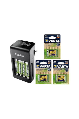 Varta Lcd Plug Plus Şarj Cihazı 12X2100 Mah Aa Şarjlı Pil