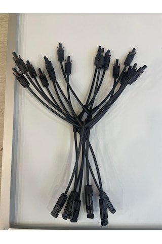 Sunpro MC4 Solar Konnektör 2 İn 1 Kablolu Paralelleme 2'Li